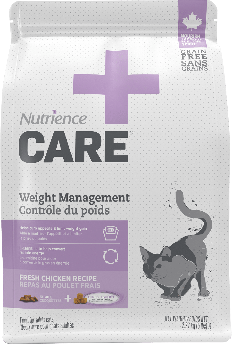 NUTRIENCE CHAT CARE CONTRÔLE DU POIDS - ADULTE - POULET