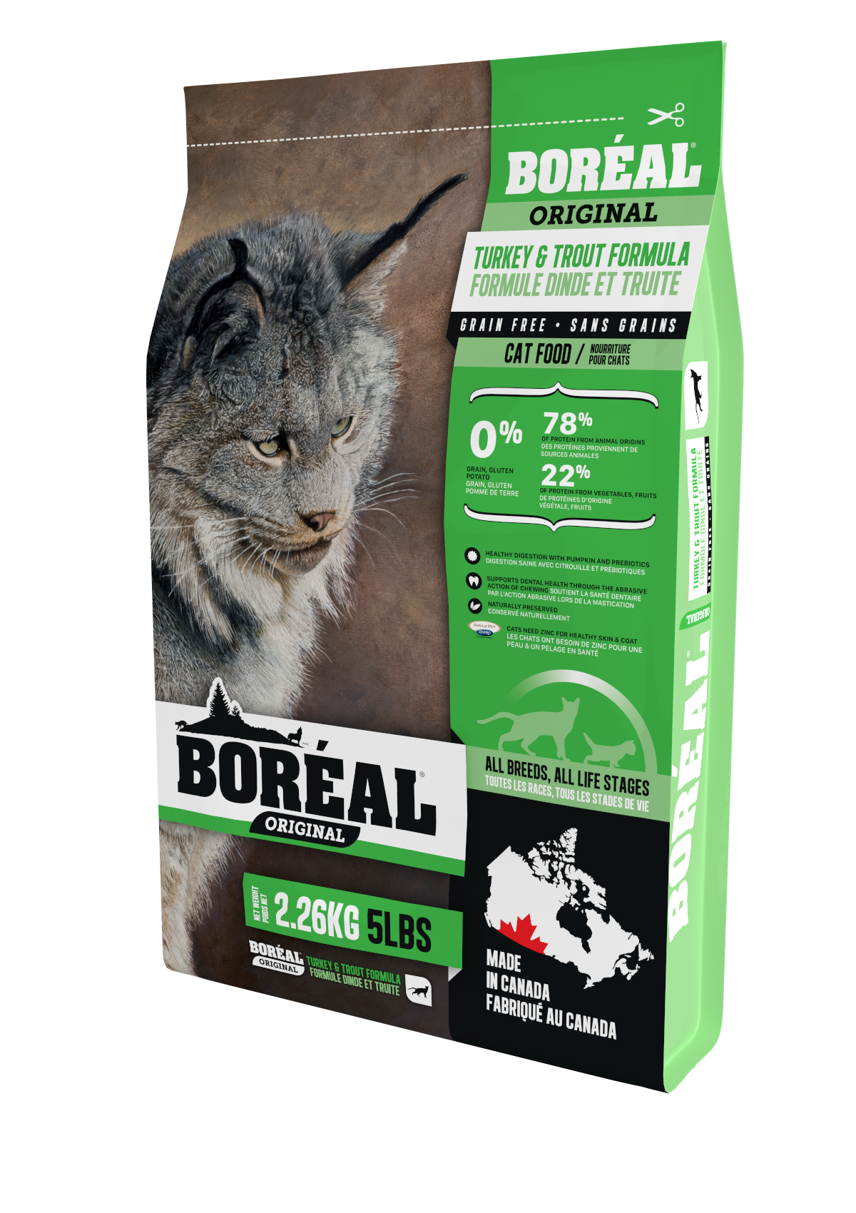 BORÉAL CHAT ORIGINAL DINDE ET TRUITE