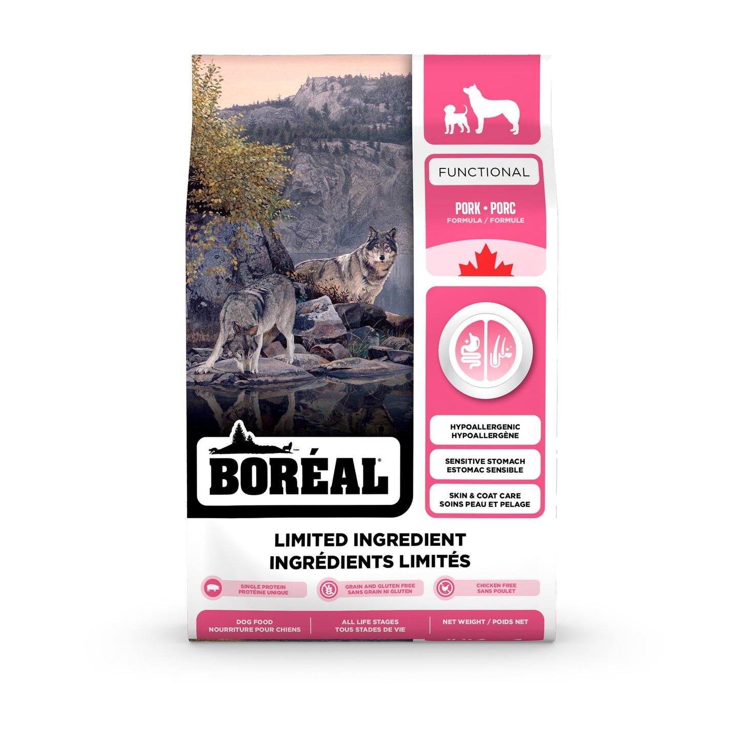 Boréal Functional, Nourriture à Ingrédients Limités Pour Chien - Porc