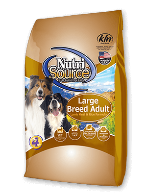 NUTRISOURCE CHIEN ADULTE REPAS D'AGNEAU & RIZ GRANDE RACE 26 LBS