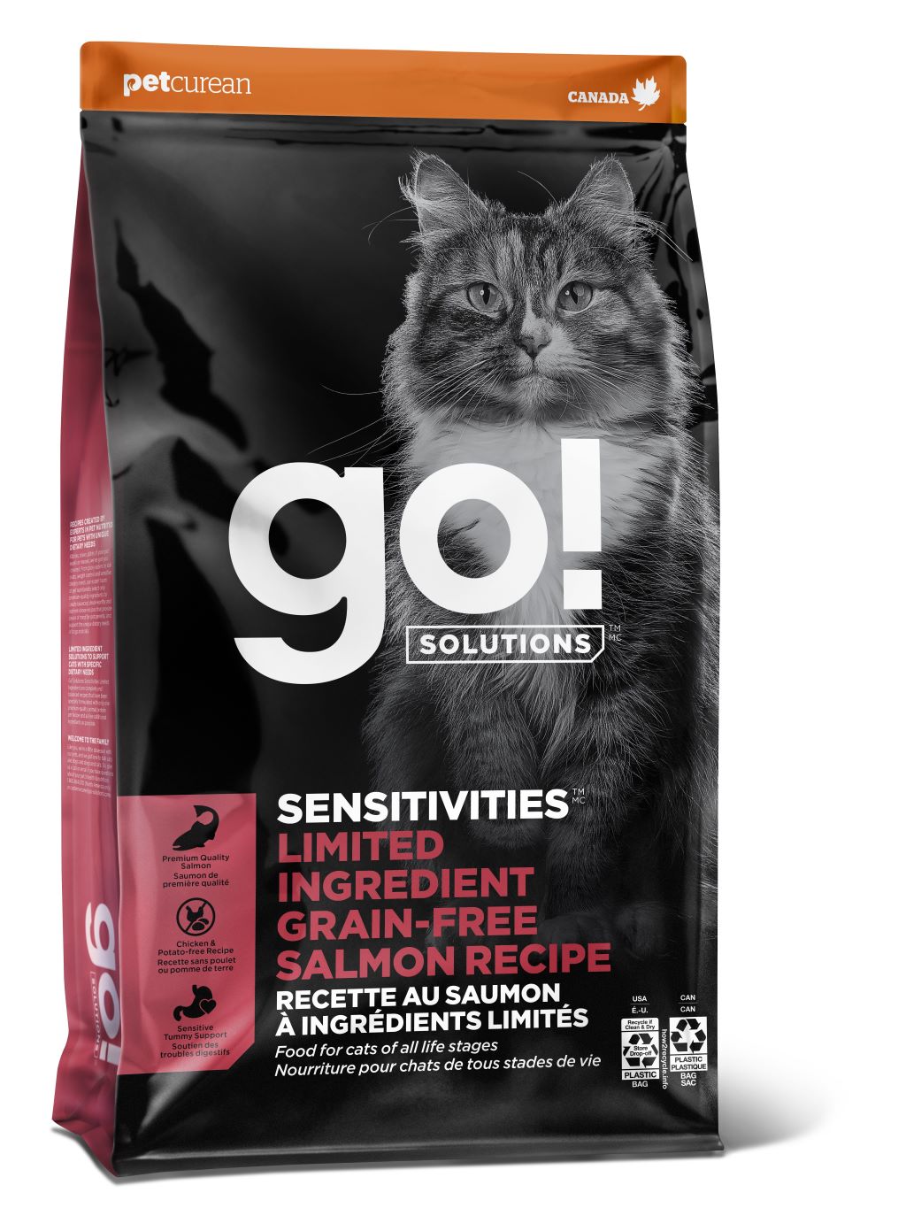 Petcurean GO! chat sensitivities saumon