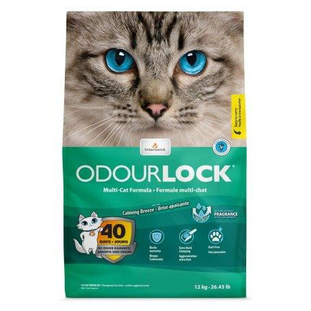 INTERSAND ODOUR LOCK CHAT AGGLOMÉRANTE ULTRA PREMIUM BRISE APAISANTE 12 kg
