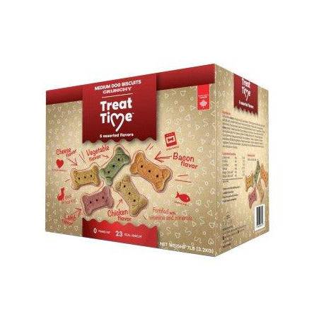 TREAT TIME CHIEN MOYENS ASSORTIS 7LBS