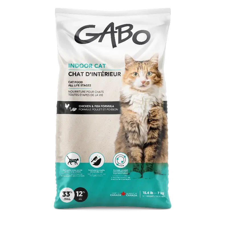 Gabo Nourriture Pour Chat, Toutes étapes De Vie - Chat D'intérieur, Poulet Et Poisson