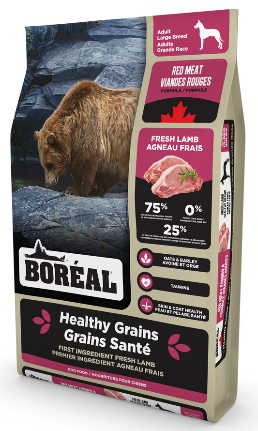 BORÉAL CHIEN GRAINS SANTÉ VIANDE ROUGE GRANDE RACE