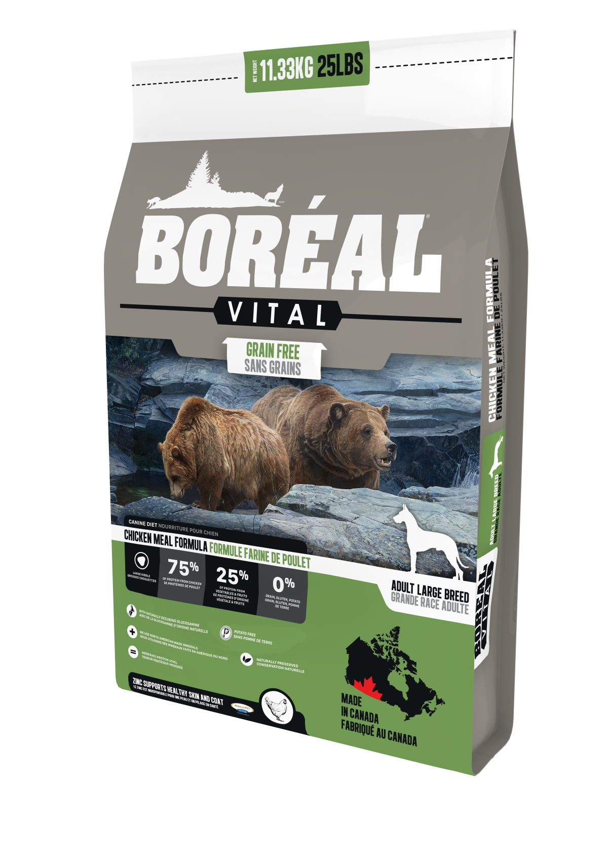 BORÉAL CHIEN VITAL POULET GRANDES RACES