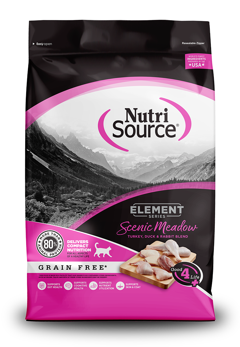 NutriSource ElementSeries chat dinde, canard, lapin 