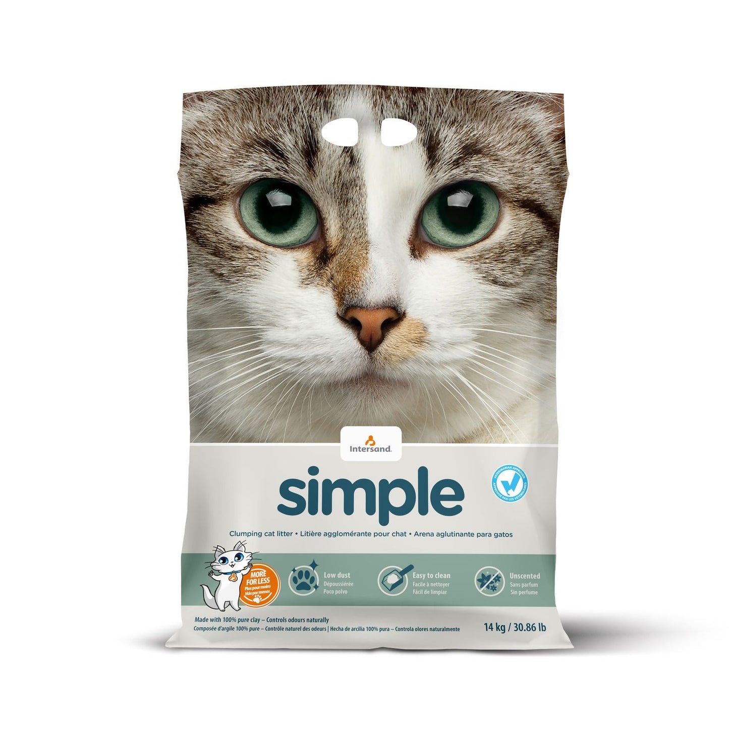 INTERSAND LITIÈRE CHAT SIMPLE 14 KG