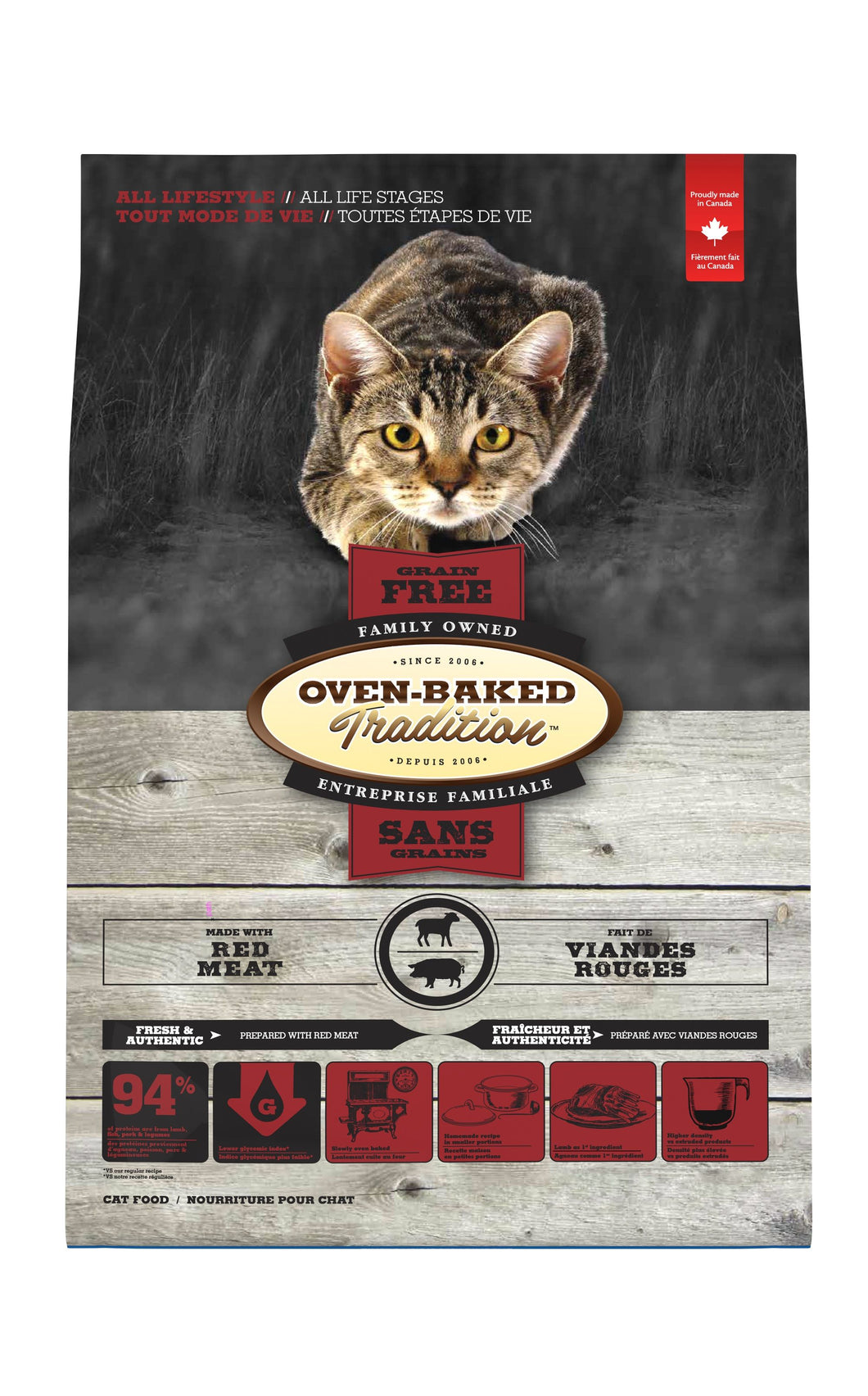 OVEN BAKED TRADITION Nourriture Sèche Sans Grains Pour Chat - Viande Rouge