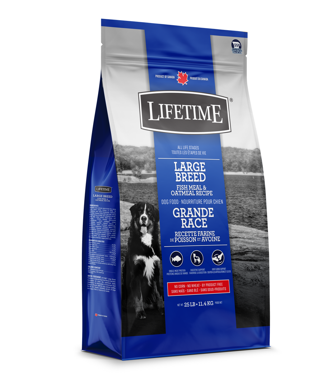 Trouw Nutrition Lifetime Nourriture Pour Chien De Grande Race, Poisson