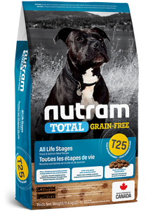 NUTRAM CHIEN T25 TOTAL GRAIN-FREE TOUTES LES ÉTAPES DE VIE - RECETTE TRUITE ET SAUMON