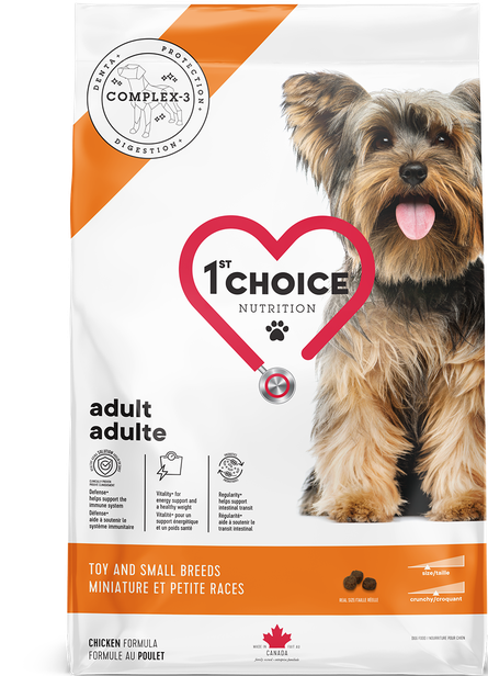 1ST CHOICE CHIEN - ADULTE - MINIATURE ET PETITE RACES - ADULTE 1 AN+ - Formule poulet