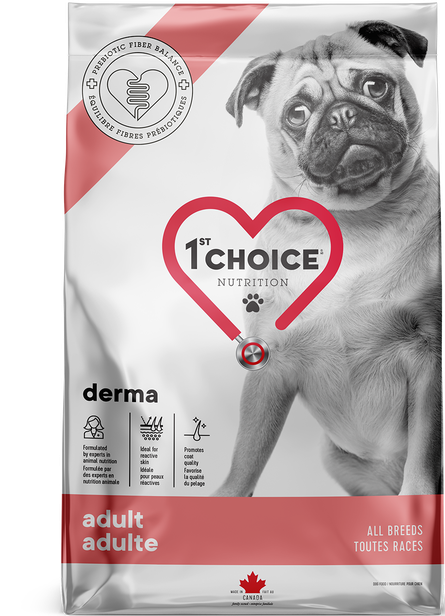 1ST CHOICE CHIEN - DERMA - TOUTES RACES - ADULTE 1 AN + - Formule saumon