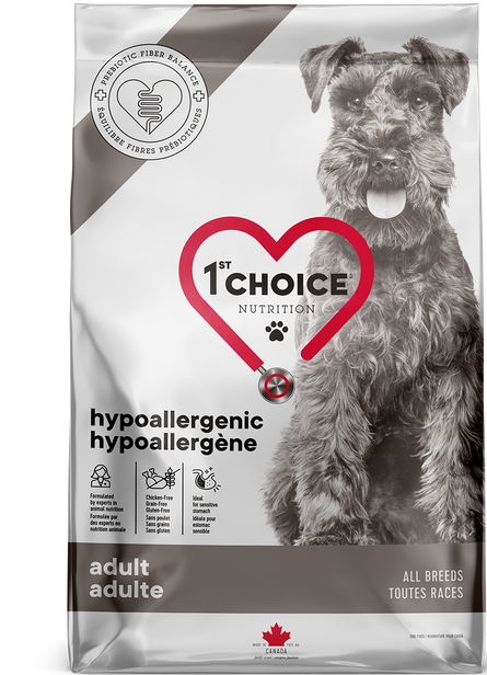 1ST CHOICE CHIEN - HYPOALLERGÈNE - TOUTES RACES - ADULTE 1 AN + - Formule canard