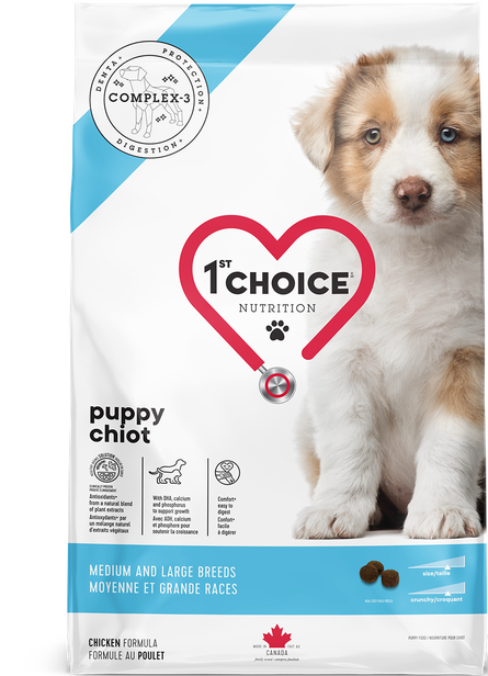 1ST CHOICE CHIEN - CHIOT - MOYENNE ET GRANDE RACES - CHIOT 2-12 MOIS - Formule poulet