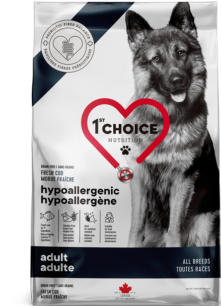 1st Choice Nourriture Pour Chien, Toutes Races, Hypoallergène - Morue Sans Grains