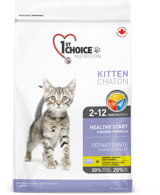 1ST CHOICE CHAT - DÉPART SANTÉ - TOUTES RACES - Formule poulet - CHATONS 2-12 MOIS