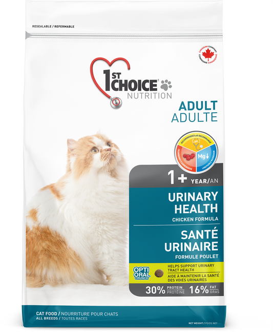 1ST CHOICE CHAT - SANTÉ URINAIRE - TOUTES RACES - ADULTE 1 AN + - Formule poulet