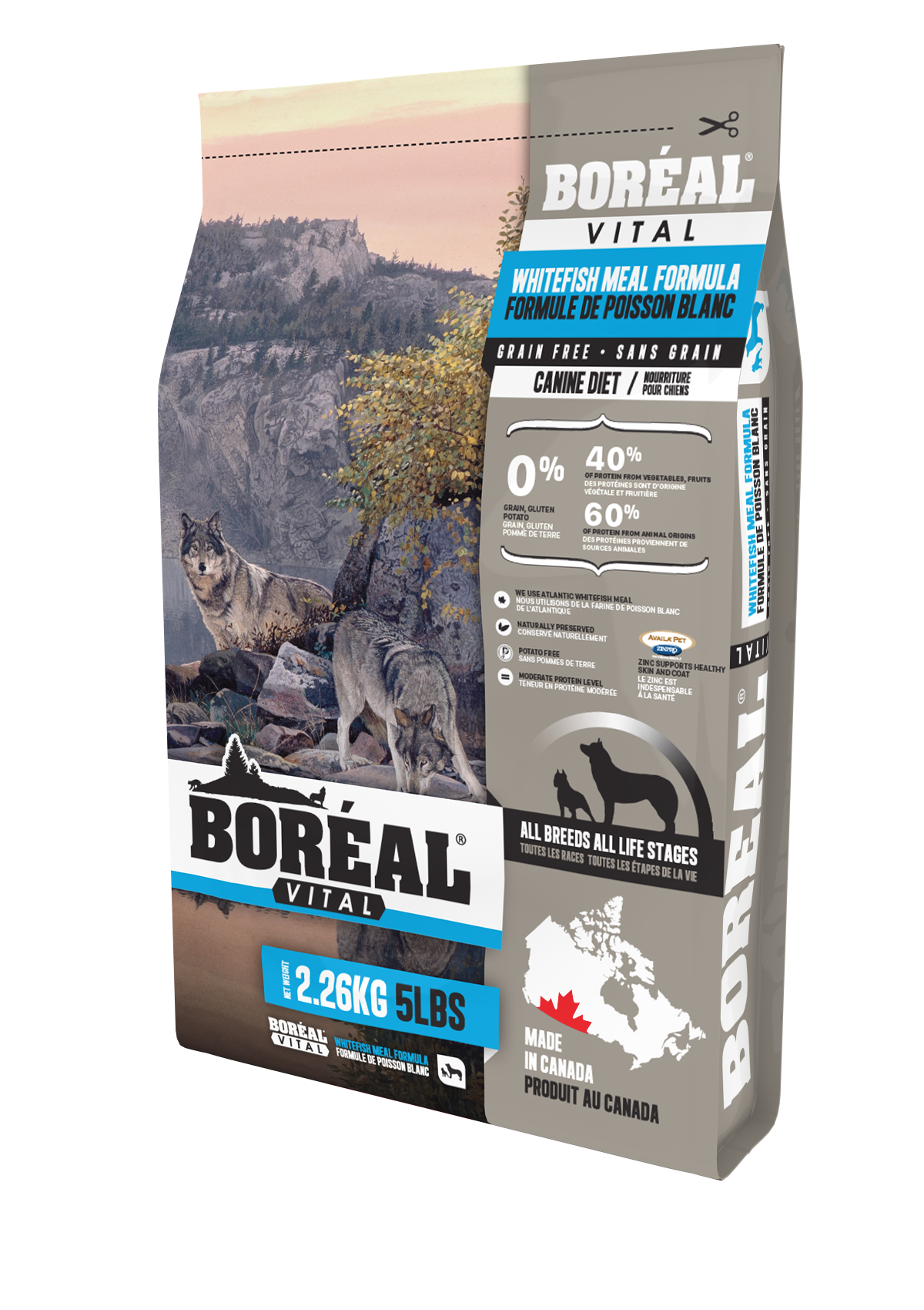 BORÉAL CHIEN VITAL POISSONS BLANC