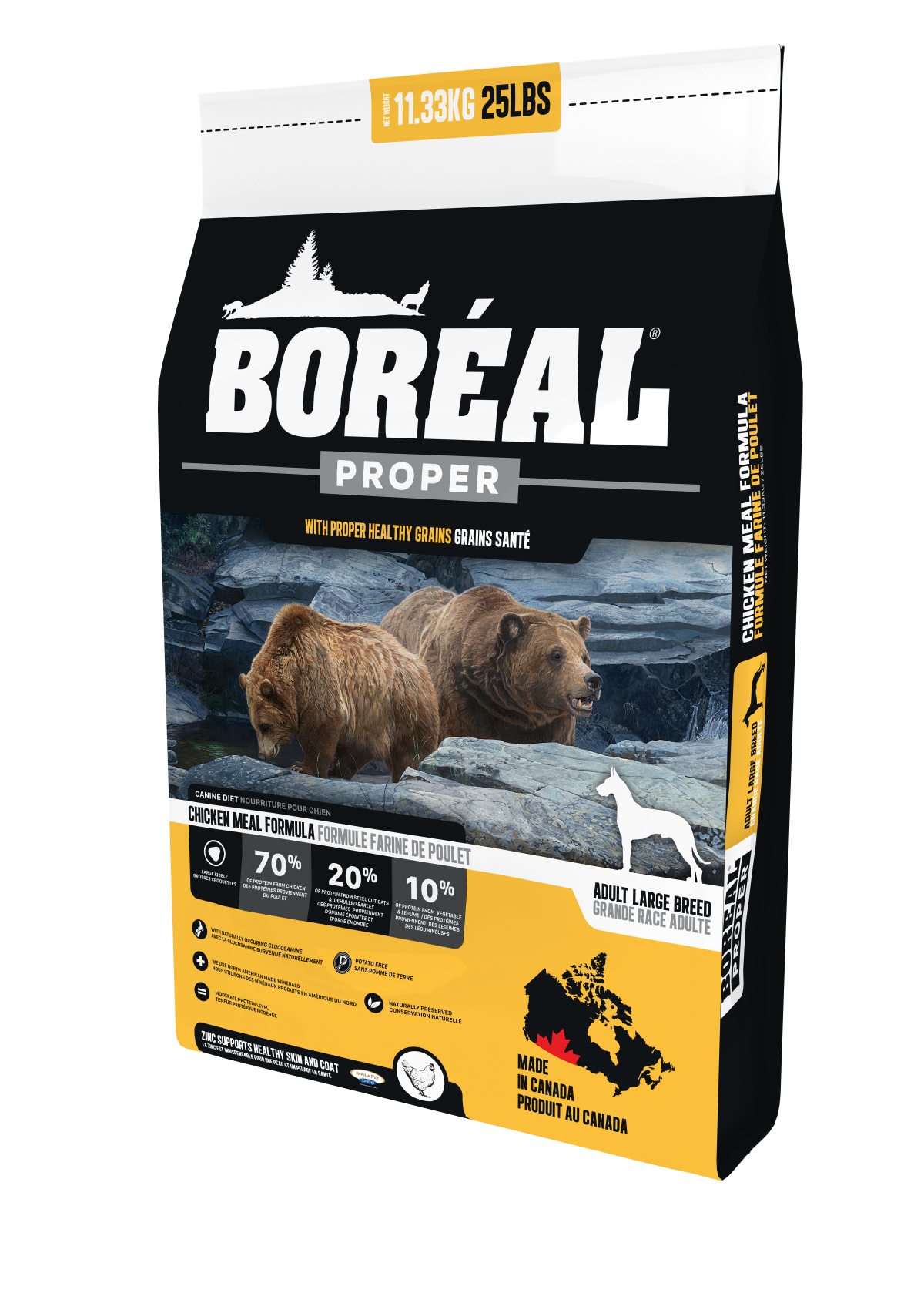 BORÉAL CHIEN PROPER POULET GRANDES RACES