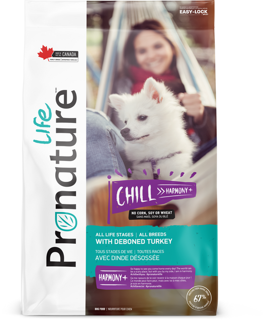 PRONATURE LIFE CHIEN TOUS STADES DE VIE - Toutes races - avec dinde désossée 11.3KG