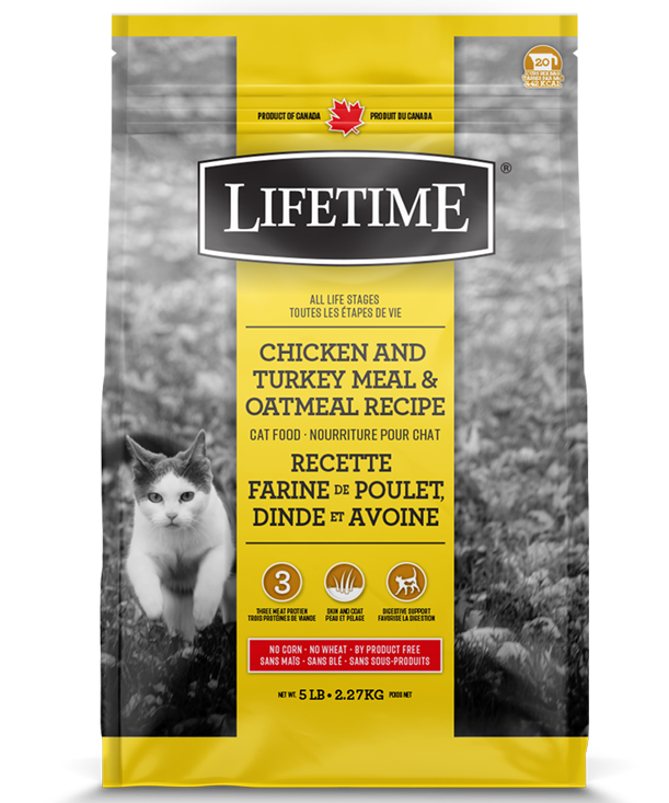 TROUW NUTRITION LIFETIME CHAT POULET/DINDE/AVOINE 2.27KG