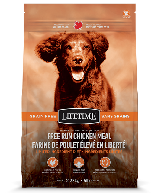 TROUW NUTRITION LIFETIME CHIEN SANS GRAINS POULET 11.36KG