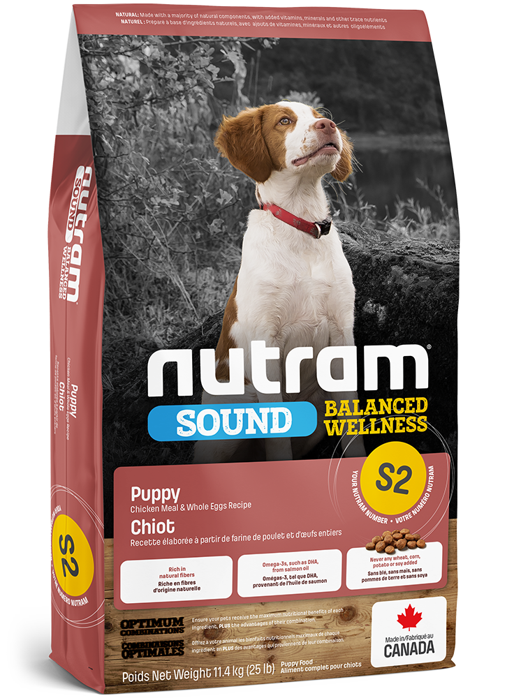 NUTRAM CHIOT S2 SOUND BALANCED WELLNESS - RECETTE POULET ET OEUFS ENTIERS