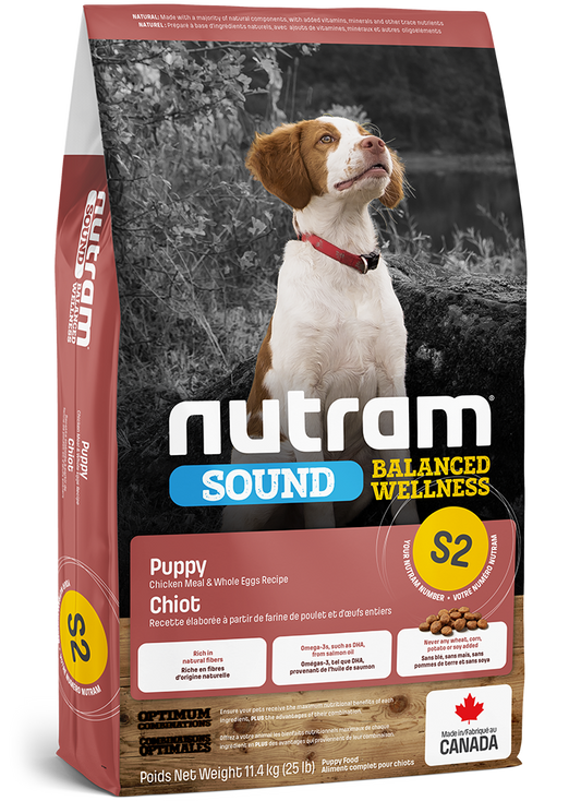NUTRAM CHIOT S2 SOUND BALANCED WELLNESS - RECETTE POULET ET OEUFS ENTIERS
